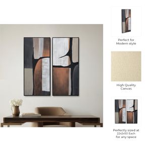 FLINTSHAW SET OF 2 BROWN ART 50 (IN) 11