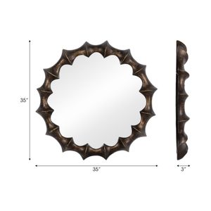 CROSBYWORTH BRONZE MIRROR 35 (IN) 7