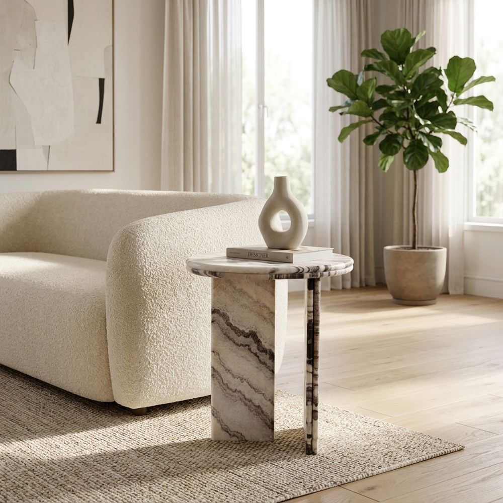 LUKEDALE IVORY TABLE 24 (IN)