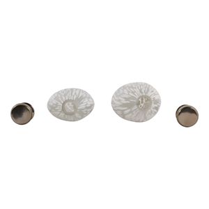 SLATETON SET OF 2 WHITE JARS 13 (IN) 9