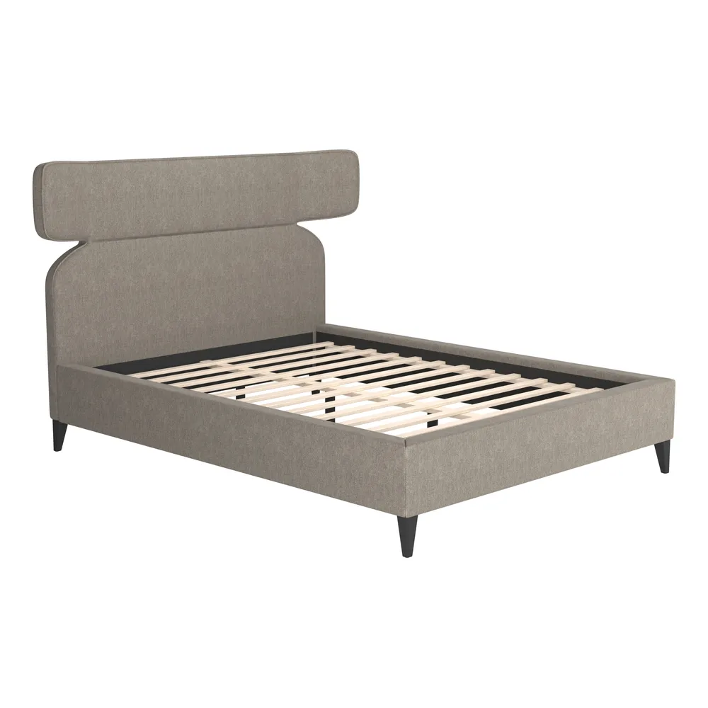 Dusa Queen Bed Olive Brown