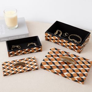 LAKEHAVEN SET OF 2 BLACK BOXES 6 (IN) 10