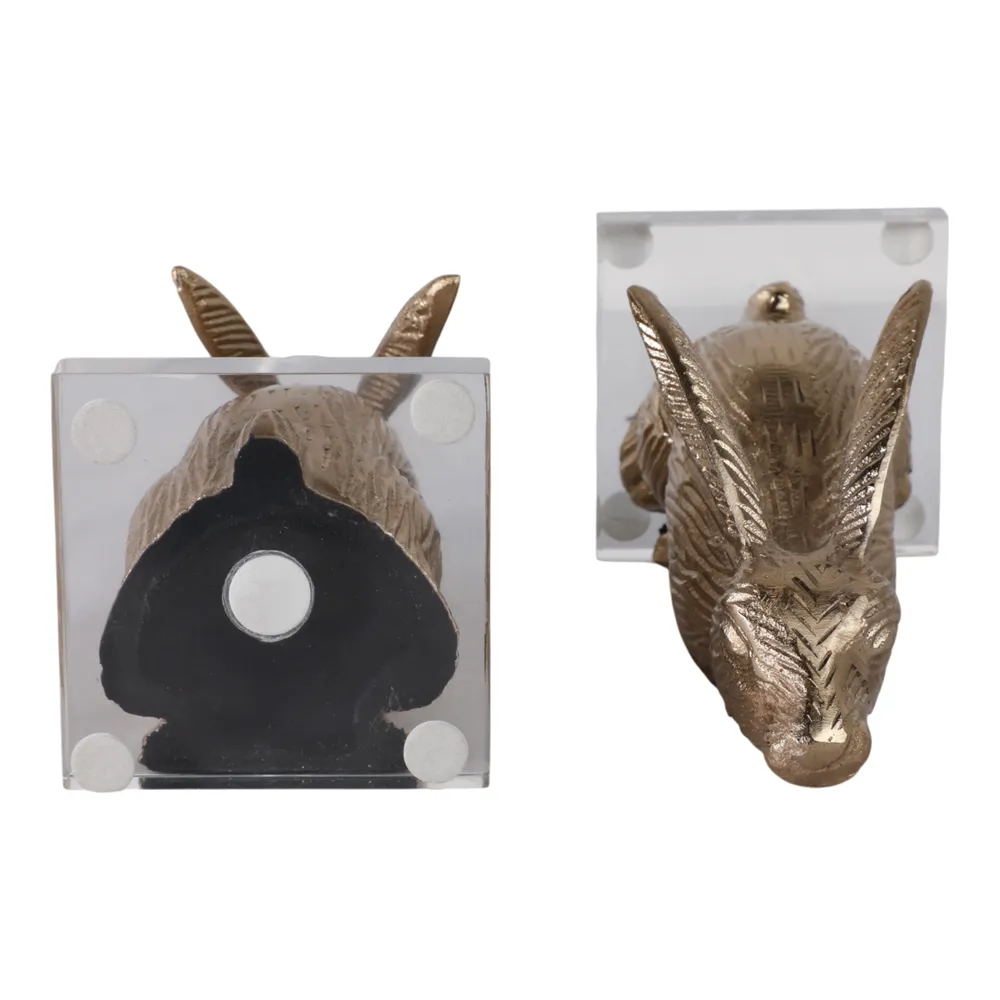 GARRETTSHAW SET OF 2 GOLD DECOR 9 (IN)