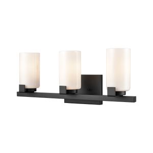 Dressler 22'' Wide 3-Light Vanity Light - Matte Black 3