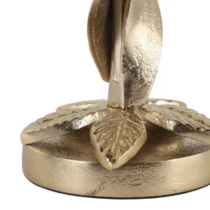 HOLLYMOOR GOLD CANDLE HOLDER 9 (IN) 8