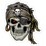 GLITTER MAGNET - PIRATE SKULL 1