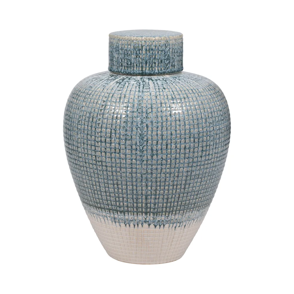 DREWDALE BLUE VASE 15 (IN)