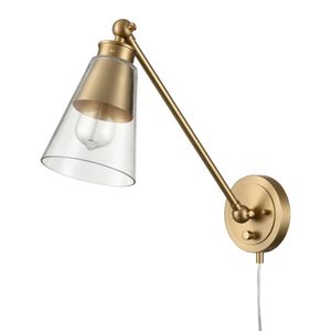 Albany 9.25'' High 1-Light Swingarm Sconce - Brushed Gold 2