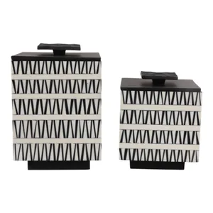 TANNERWIND SET OF 2 BLACK BOXES 9 (IN) 1