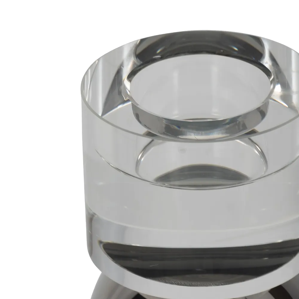 VERAFORD CLEAR CANDLESTICK 8 (IN)