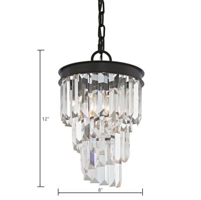 Palacial 8'' Wide 1-Light Mini Pendant - Oil Rubbed Bronze