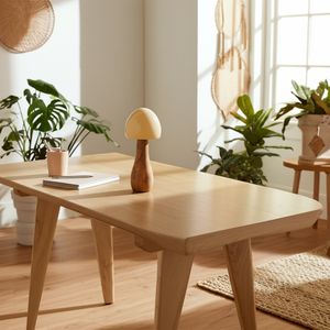 WOOD, 8" CONED MUSHROOM, IVORY 11