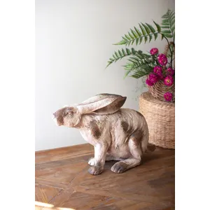 Faux Concrete Sitting Rabbit 1