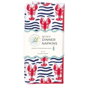 Lobster Waves Eco Dinner Napkins (Set of 6) 4