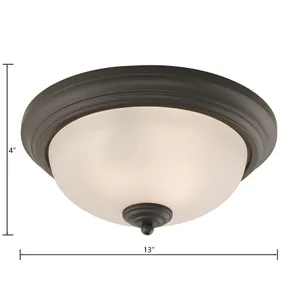 Huntington 13'' Wide 2-Light Flush Mount - Oil Rubbed Bronze 2