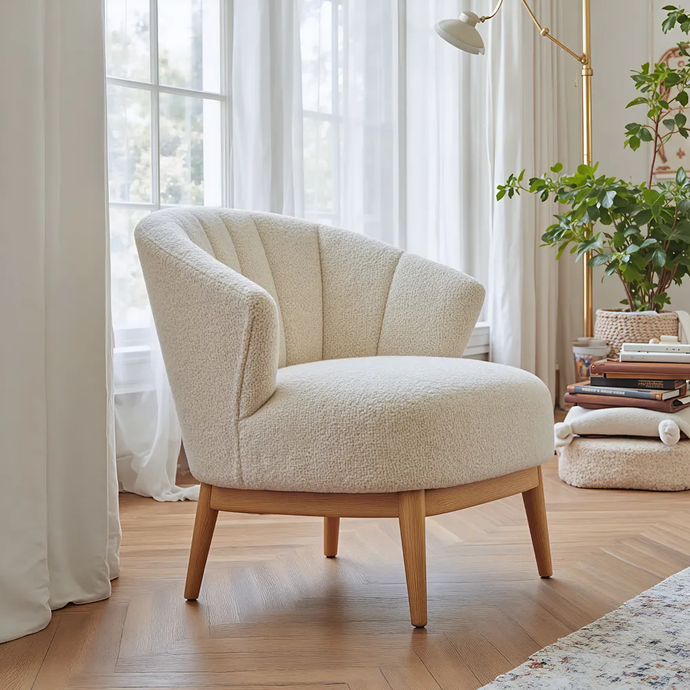 Leque Accent Chair Tawny Beige