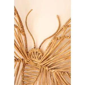 Seagrass and Iron Butterfly Wall Decor 3