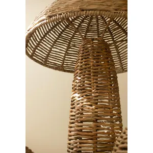 Set of 4 Woven Seagrass Mushrooms 5