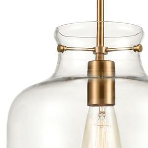 Lola 11'' Wide 1-Light Mini Pendant - Satin Brass 3