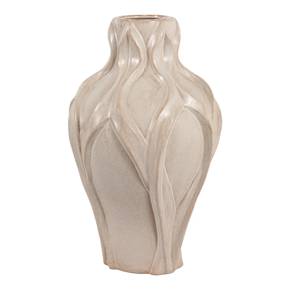 CARLTONOAK IVORY VASE 18 (IN)