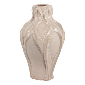 CARLTONOAK IVORY VASE 18 (IN) 4