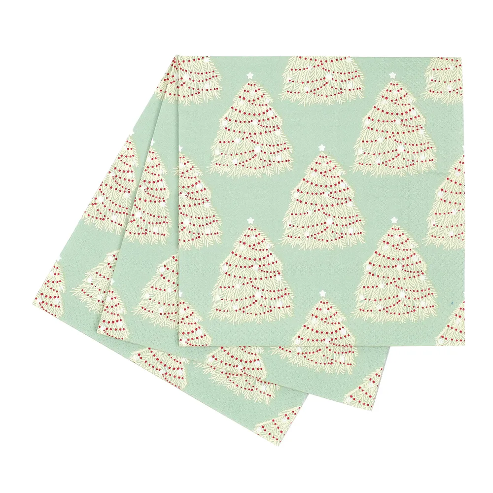 Fir Tree Paper Cocktail Napkins (Pack of 25)