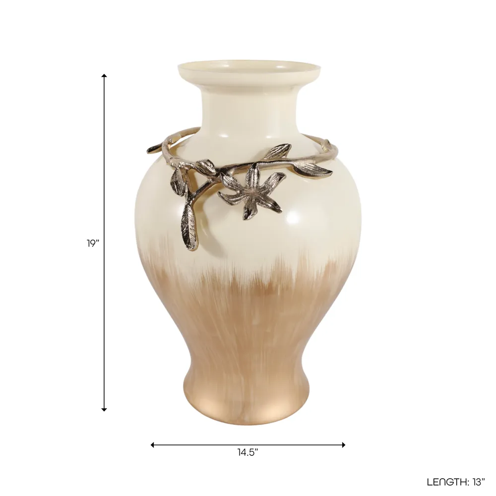 HOPEPORT GOLD VASE 19 (IN)