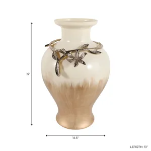 HOPEPORT GOLD VASE 19 (IN) 10