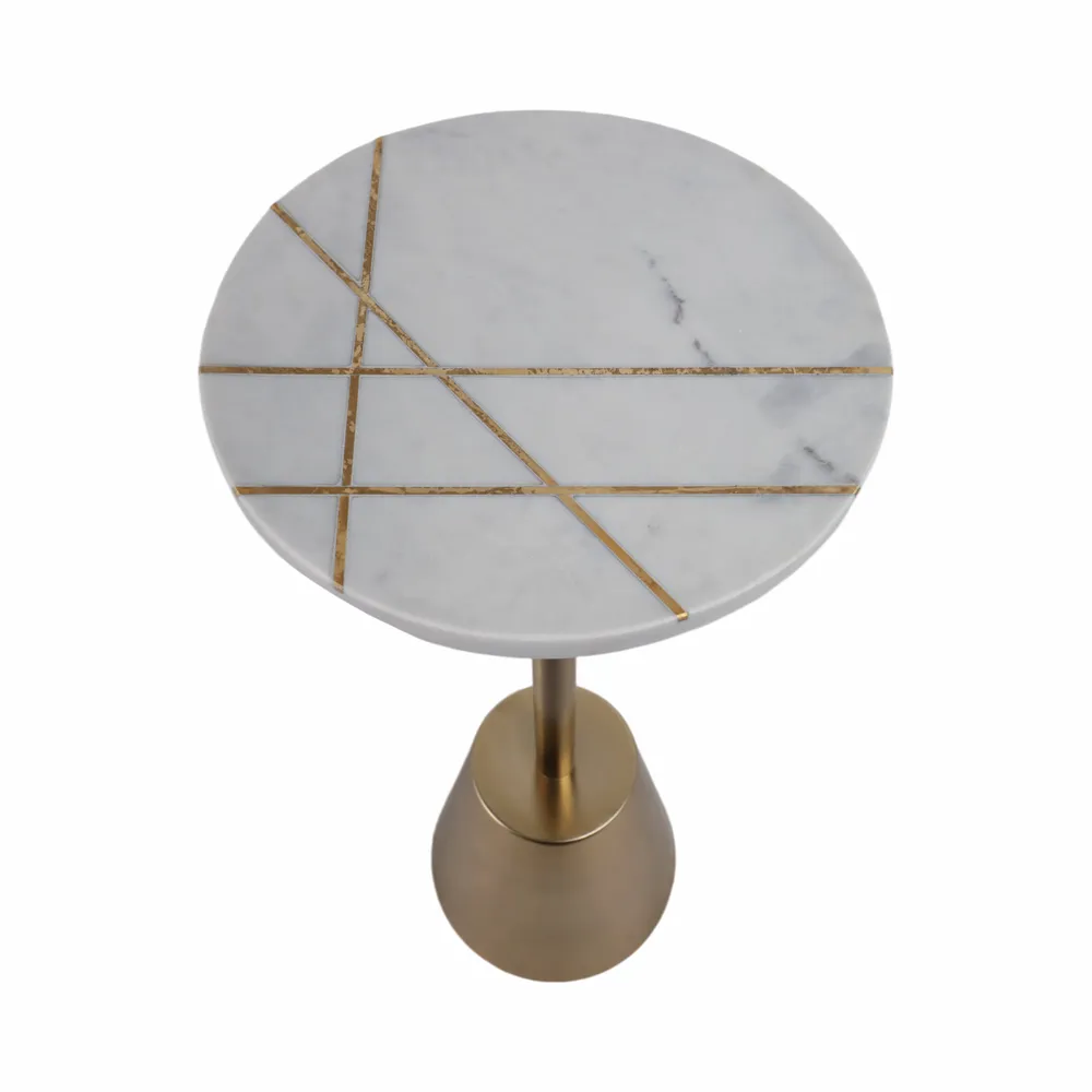 ERWINSTONE WHITE TABLE 23 (IN)