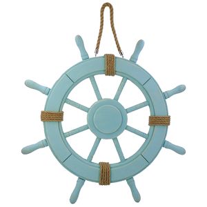 24-1/4" SHIPS WHEEL PLAQUE IN GREEN 1