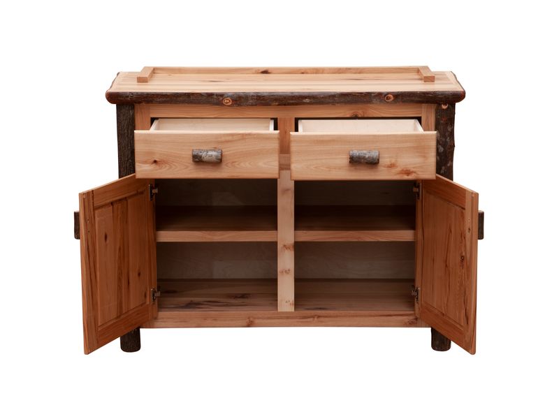 Hickory Log 48-inch Buffet - Slate 5