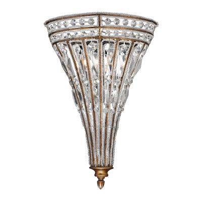Empire 18″ High 2-Light Sconce - Mocha