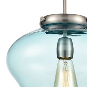 Amore 12'' Wide 1-Light Pendant - Satin Nickel 3