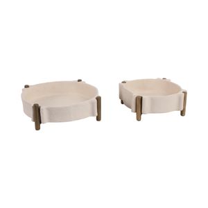 EMMETPORT SET OF 2 BROWN TRAY 4 (IN) 3