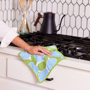 Blue Hydrangea Eco Dish Cloth (Set of 3) 5