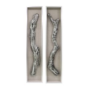 BRIGHTONVALE SET OF 2 IVORY WALL SCULPTURES 70 (IN) 1