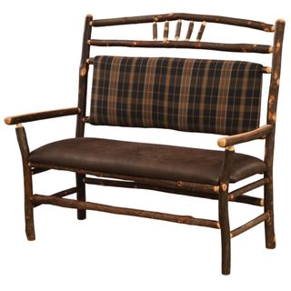 Hickory Log Settee - Customer Fabric