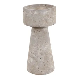 CARLIN GRAY CANDLE HOLDER 8 (IN) 4