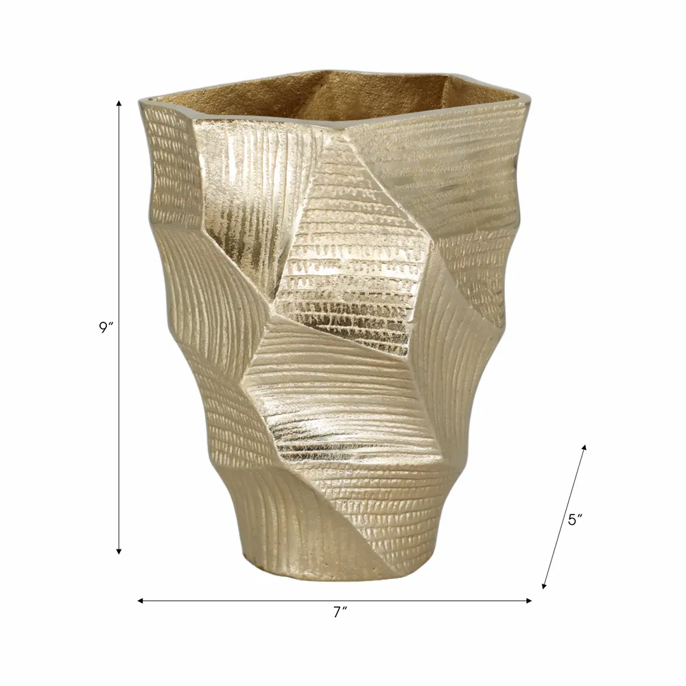 HARLANLEY GOLD VASE 9 (IN)