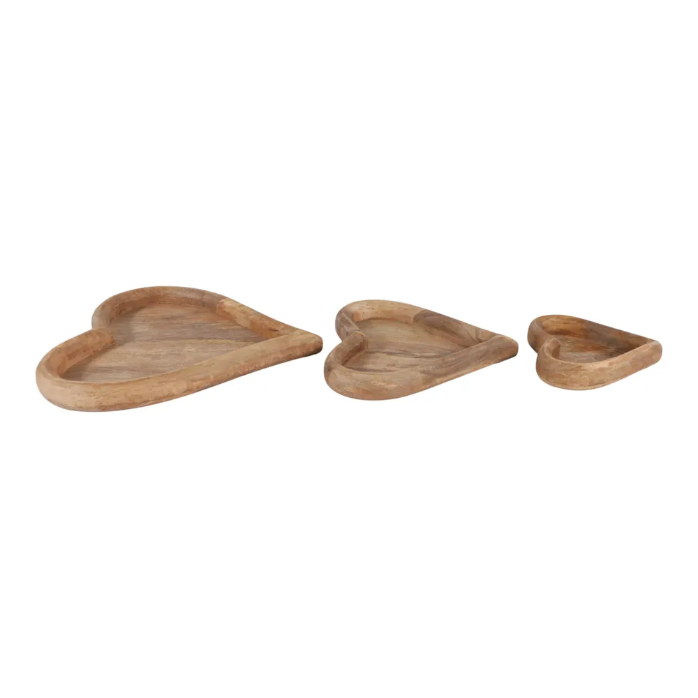 ISLESIDE SET OF 3 BROWN WOOD 2 (IN)