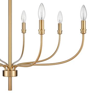 Newland 34'' Wide 8-Light Chandelier - Satin Brass 4