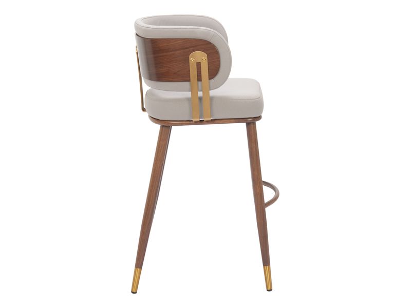 Brew Barstool Beige & Walnut 3