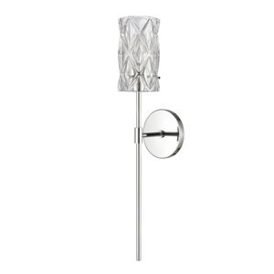 Forma de Crystal 24'' High 1-Light Sconce - Polished Chrome 2