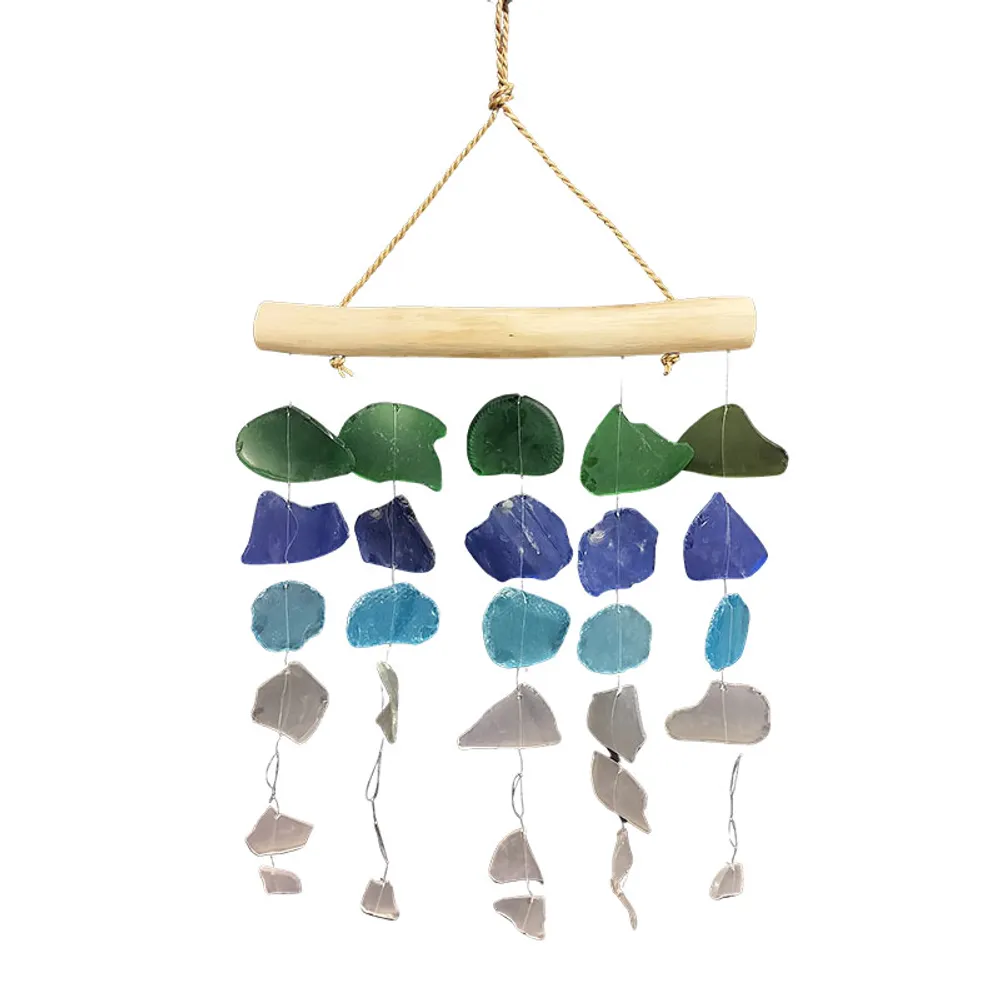 12" DRIFTWOOD GLASS CHIME