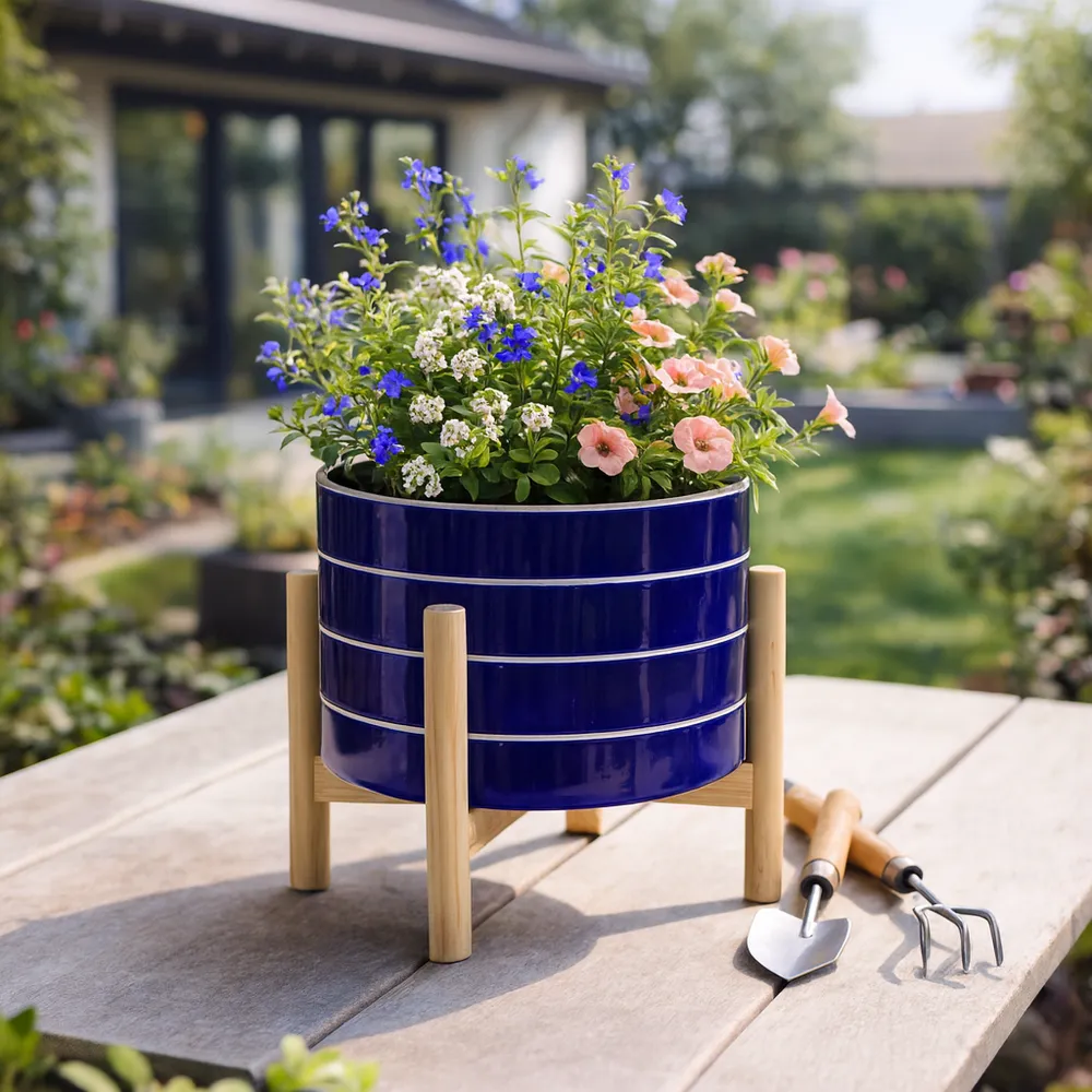 GLENHAVEN BLUE PLANTER 9 (IN)