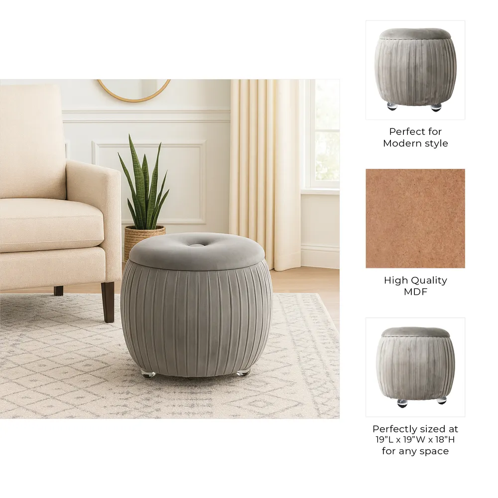 HENLEYFORD BROWN STOOL 18 (IN)