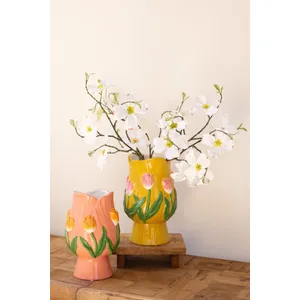 Set of 2 Ceramic Tulip Vases 3
