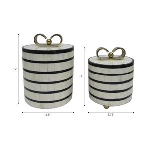 FORRESTMORE SET OF 2 CREAM BOXES 9 (IN) 8