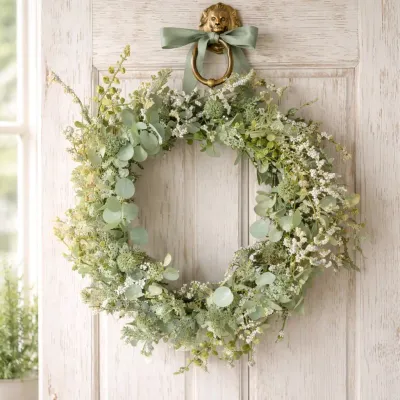 Soft Whisper 24in Wreath