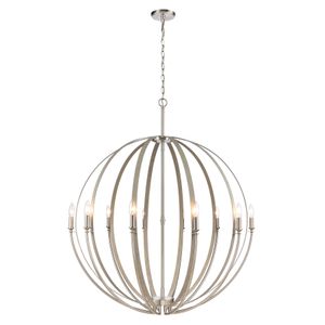 Rotunde 38'' Wide 10-Light Chandelier - Beechwood 1